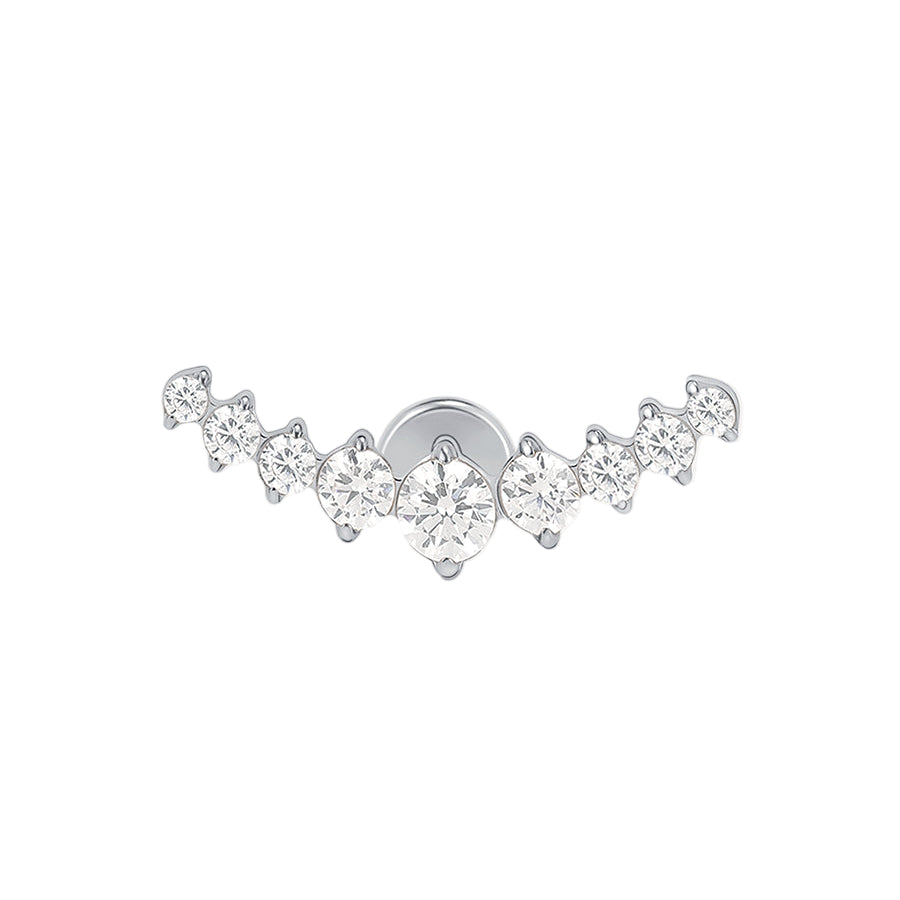 De Curved Shine Piercing