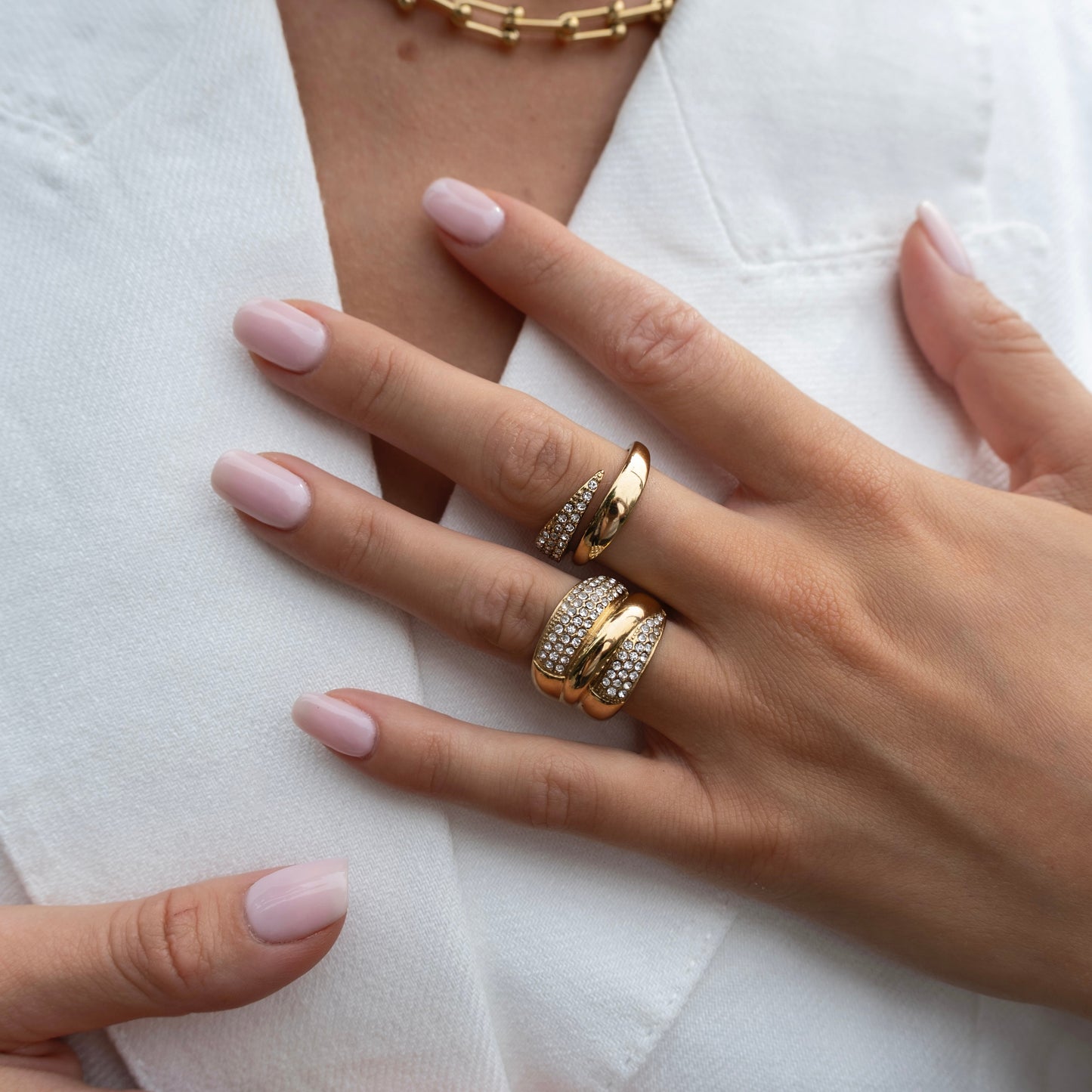 De Glow Grid Ring
