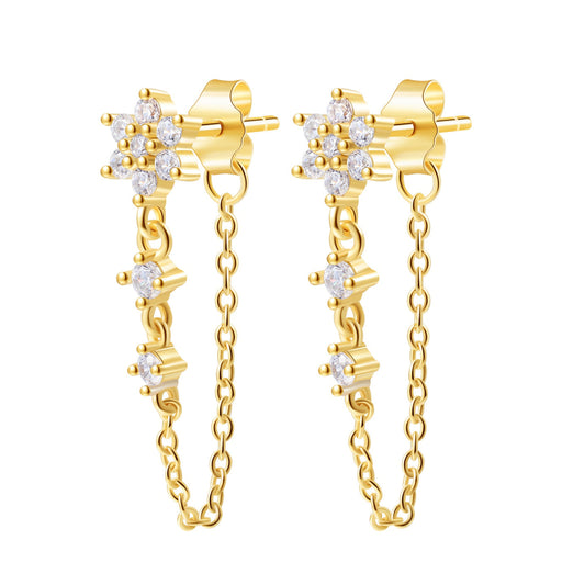 De Bloom Chain Studs
