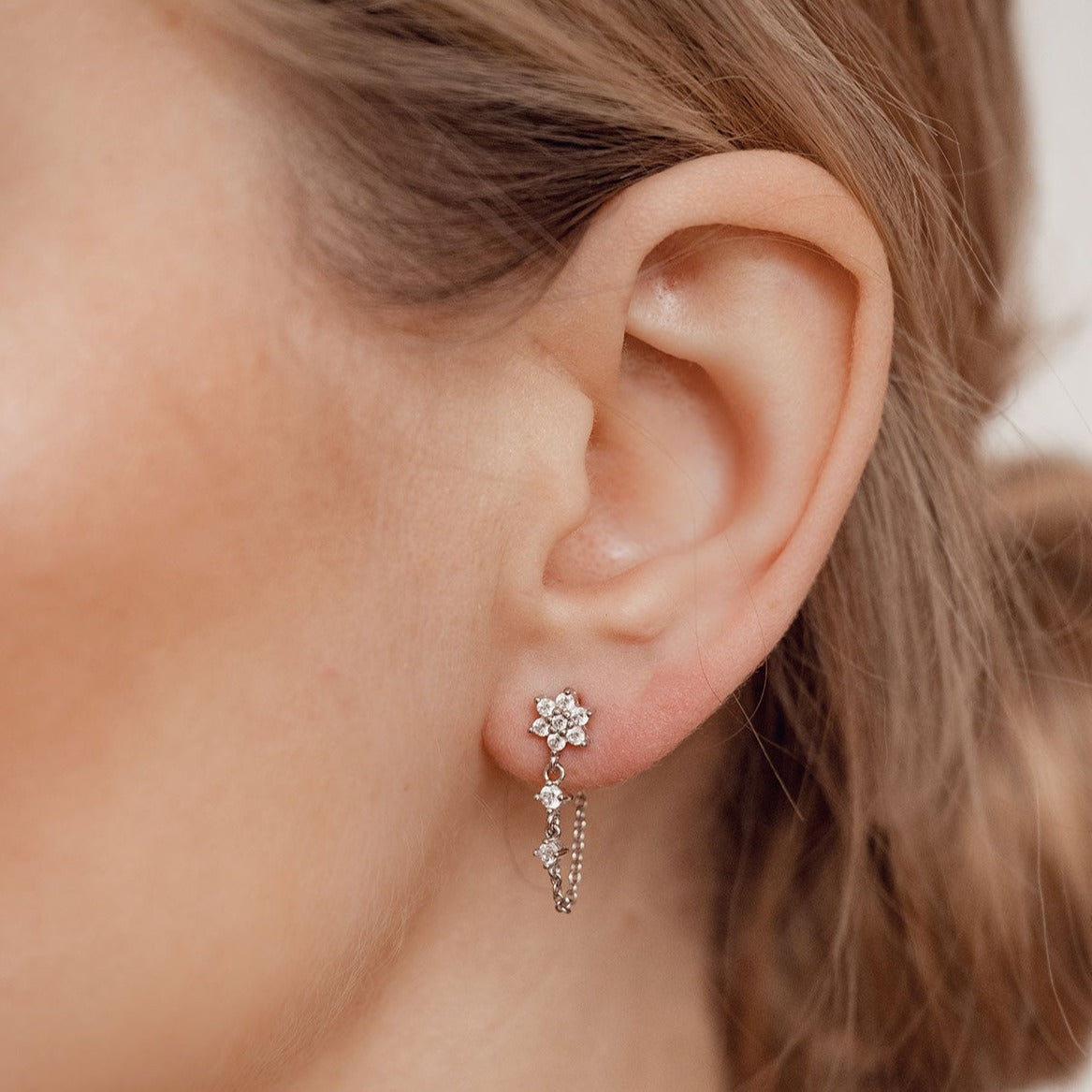 De Bloom Chain Studs