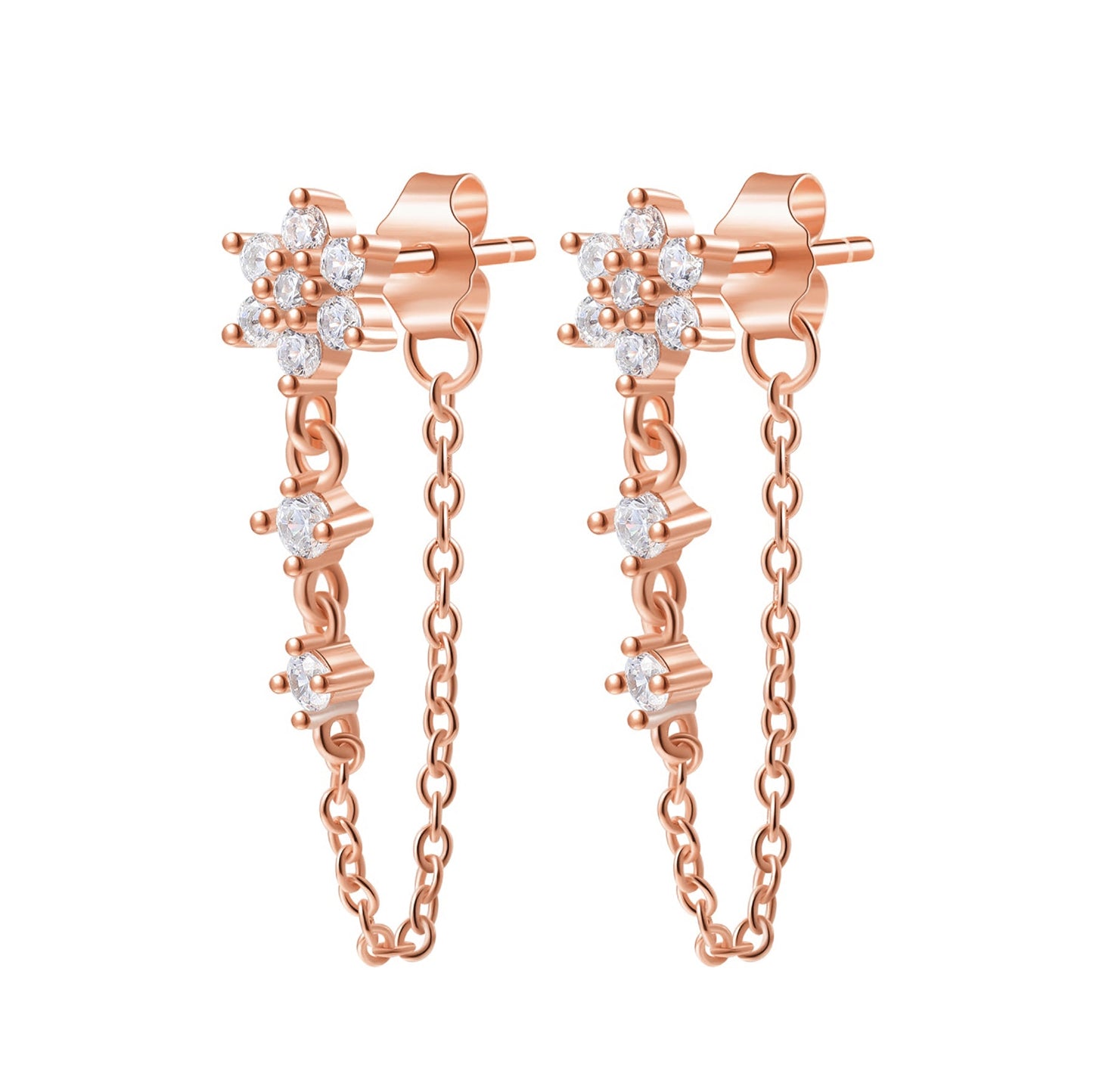 De Bloom Chain Studs