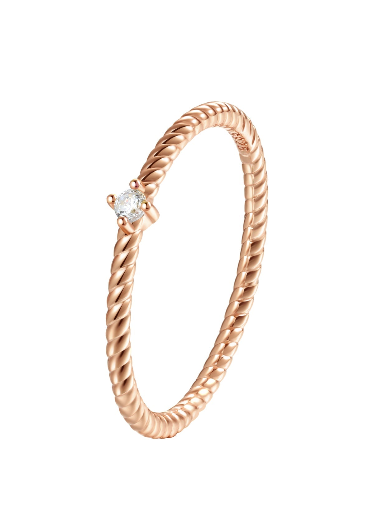 De Gemstone Twist Ring