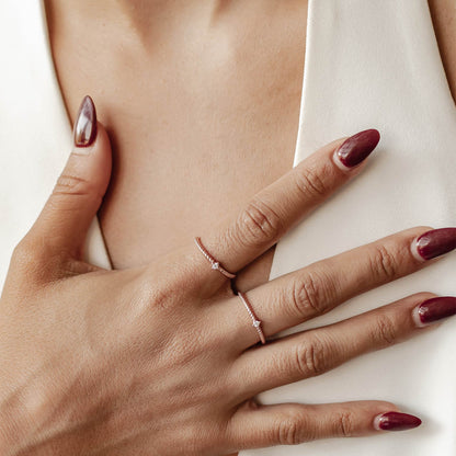 De Gemstone Twist Ring