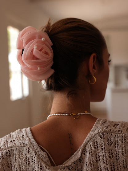 De Pearl Rose Haarclip