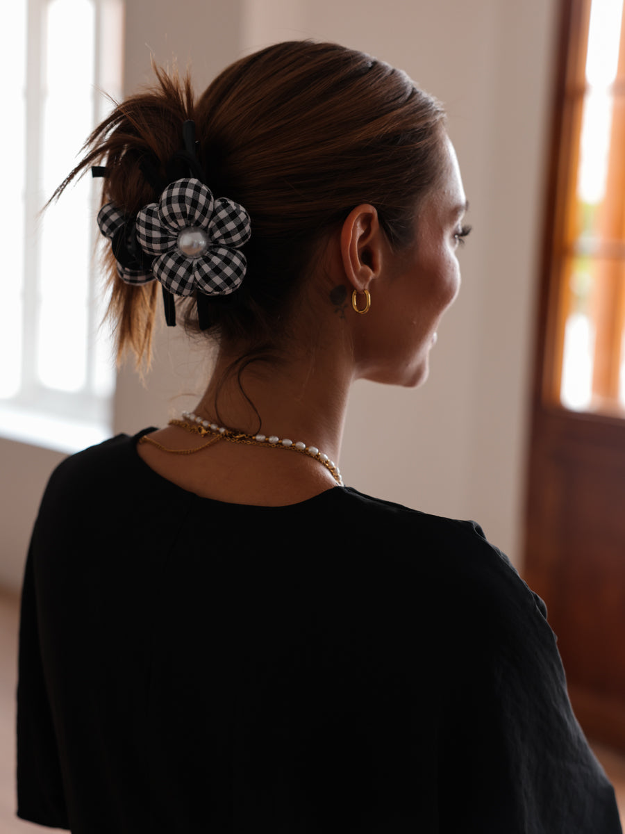 De Pearl Floral Haarclip