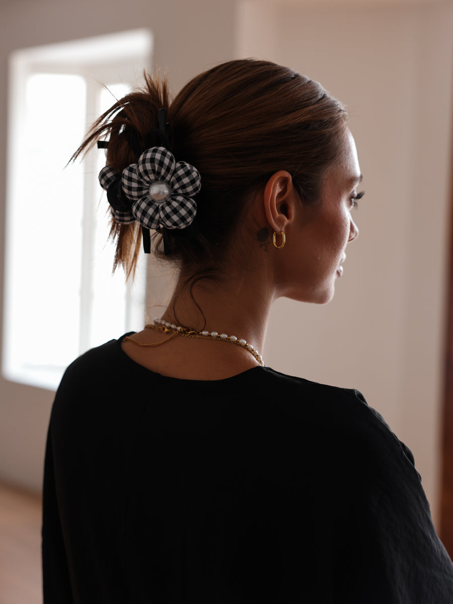 De Pearl Floral Haarclip