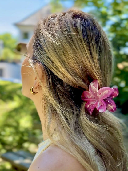 De Pastel Petal Haarclip – Roze