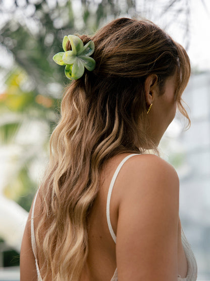 De Pastel Petal Haarclip – Groen