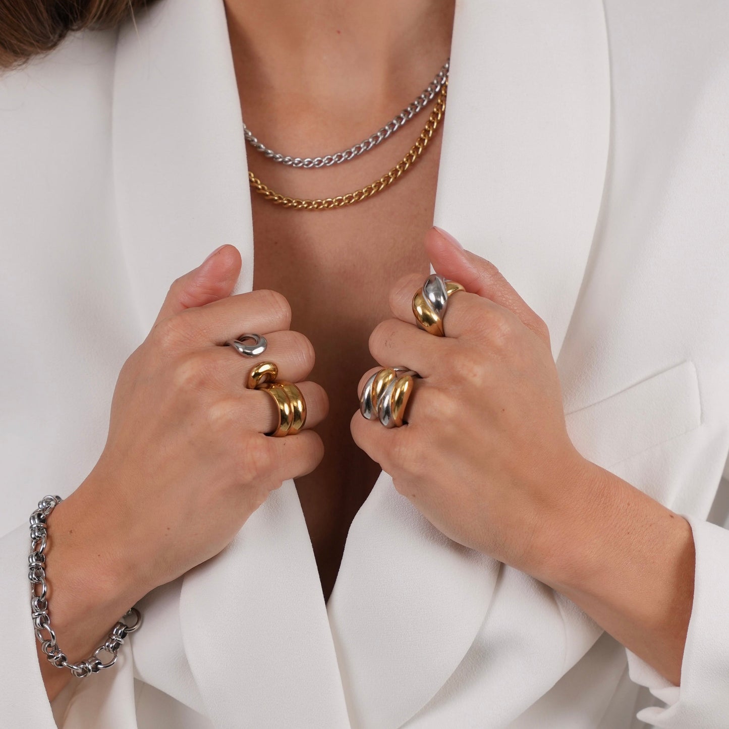 De Bicolor Cozy Ring