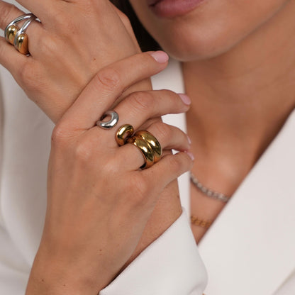 De Bicolor Cozy Ring