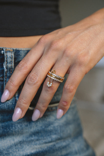 Lock Charm Ring
