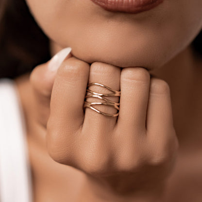 De Weave Open Ring