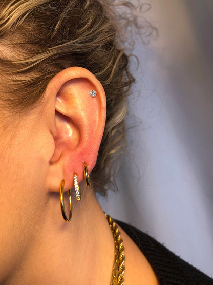 De Round Spark Piercing