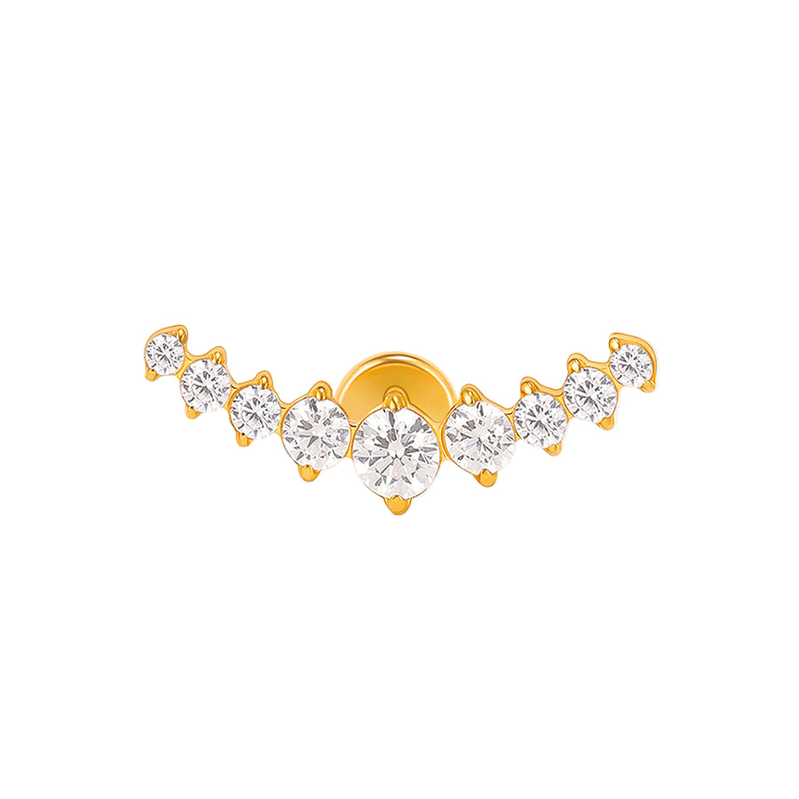 De Curved Shine Piercing