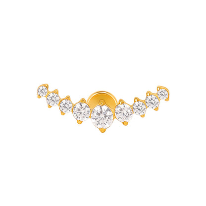 De Curved Shine Piercing