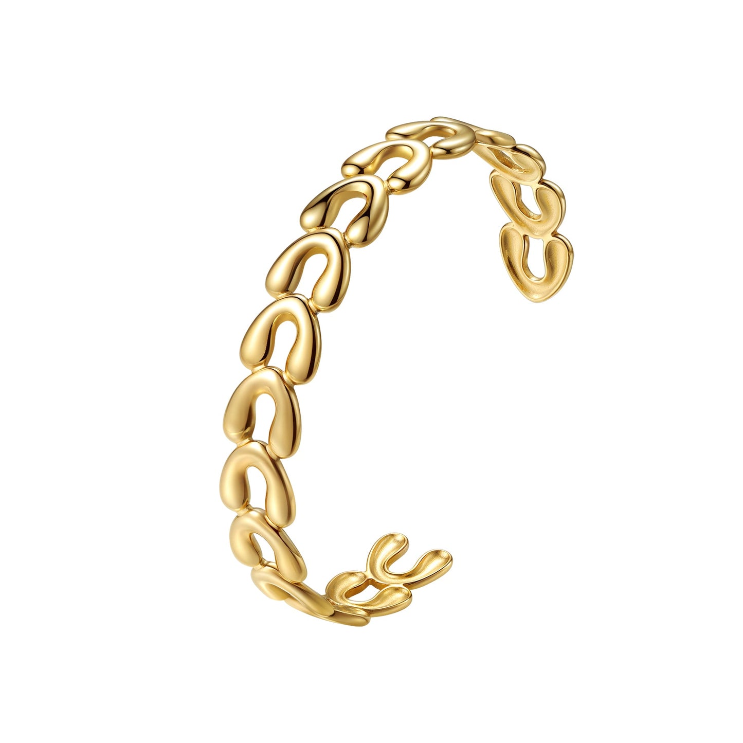 De Petal Link Open Cuff