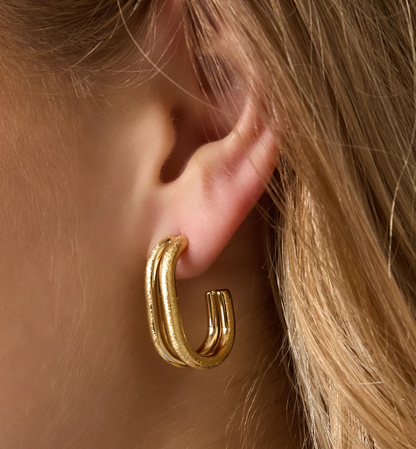 De Silver Phoenix Flame Hoops