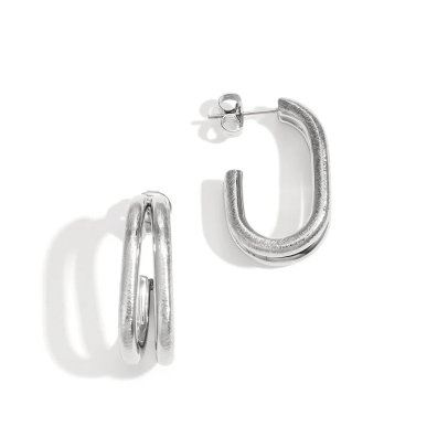 De Silver Phoenix Flame Hoops