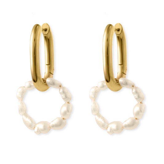 De Seaside Pearl Hoops