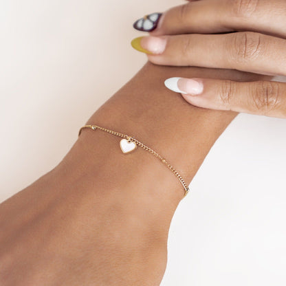 De Shell Heart Armband
