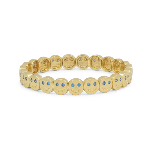 De Smiley Bleu Armband