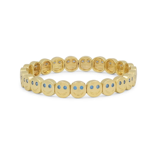 De Smiley Bleu Armband