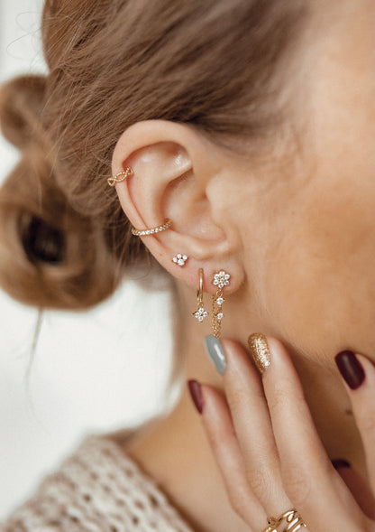De Bloom Chain Studs