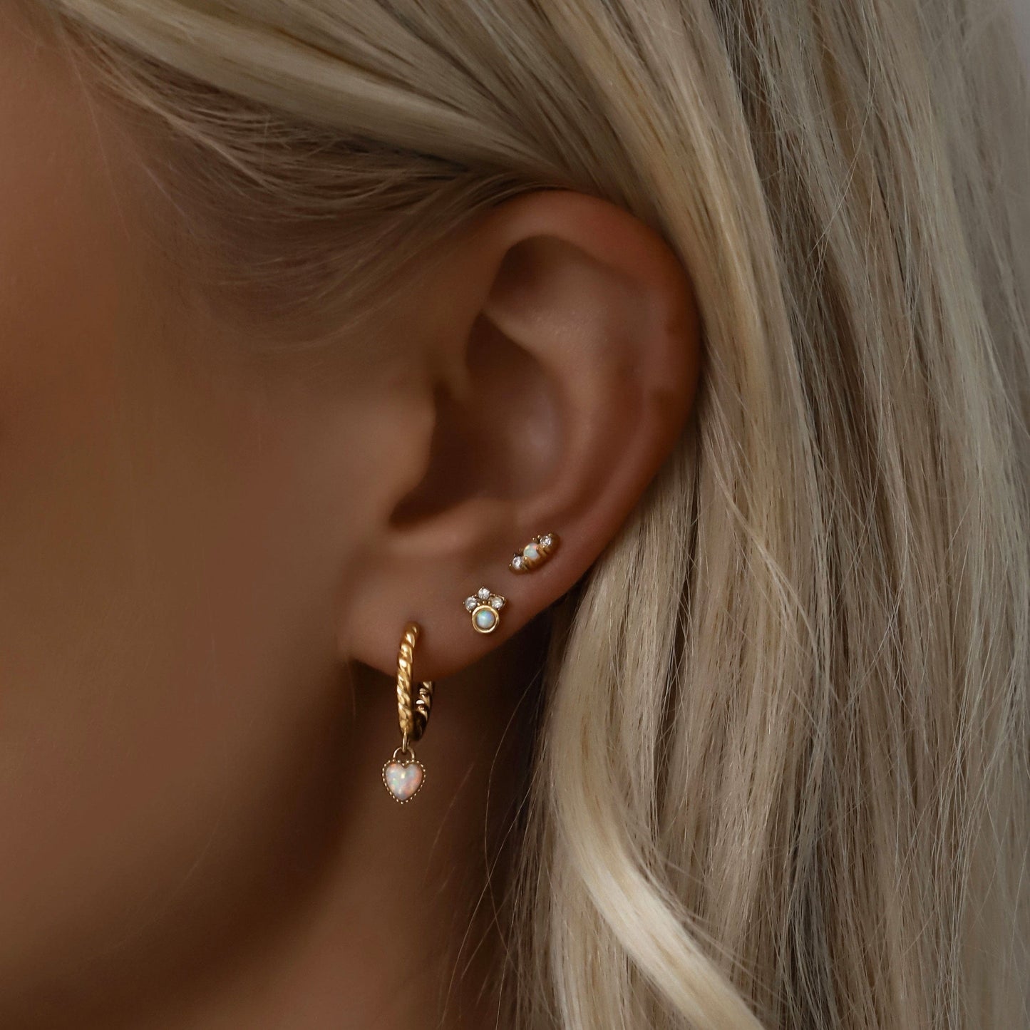De Tilly Opal Hoops