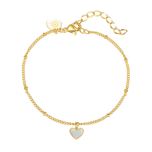De Shell Heart Armband