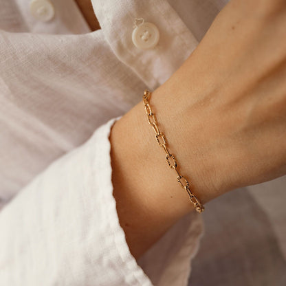 De Golden Link Glow Armband
